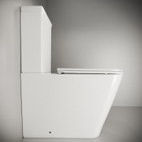 Унитаз-компакт напольный Ceramicanova Cubic CN1803 с микролифтом, безободковый