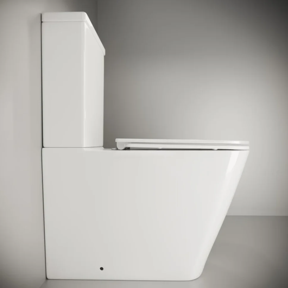 Унитаз-компакт напольный Ceramicanova Cubic CN1803 с микролифтом, безободковый