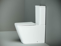 Унитаз-компакт напольный Ceramicanova Cubic CN1803 с микролифтом, безободковый