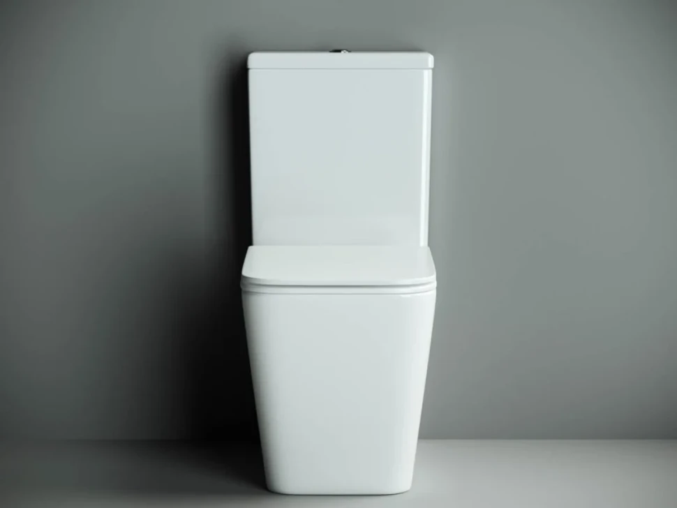 Унитаз-компакт напольный Ceramicanova Cubic CN1803 с микролифтом, безободковый