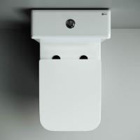 Унитаз-компакт напольный Ceramicanova Cubic CN1803 с микролифтом, безободковый