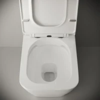 Унитаз-компакт напольный Ceramicanova Cubic CN1803 с микролифтом, безободковый