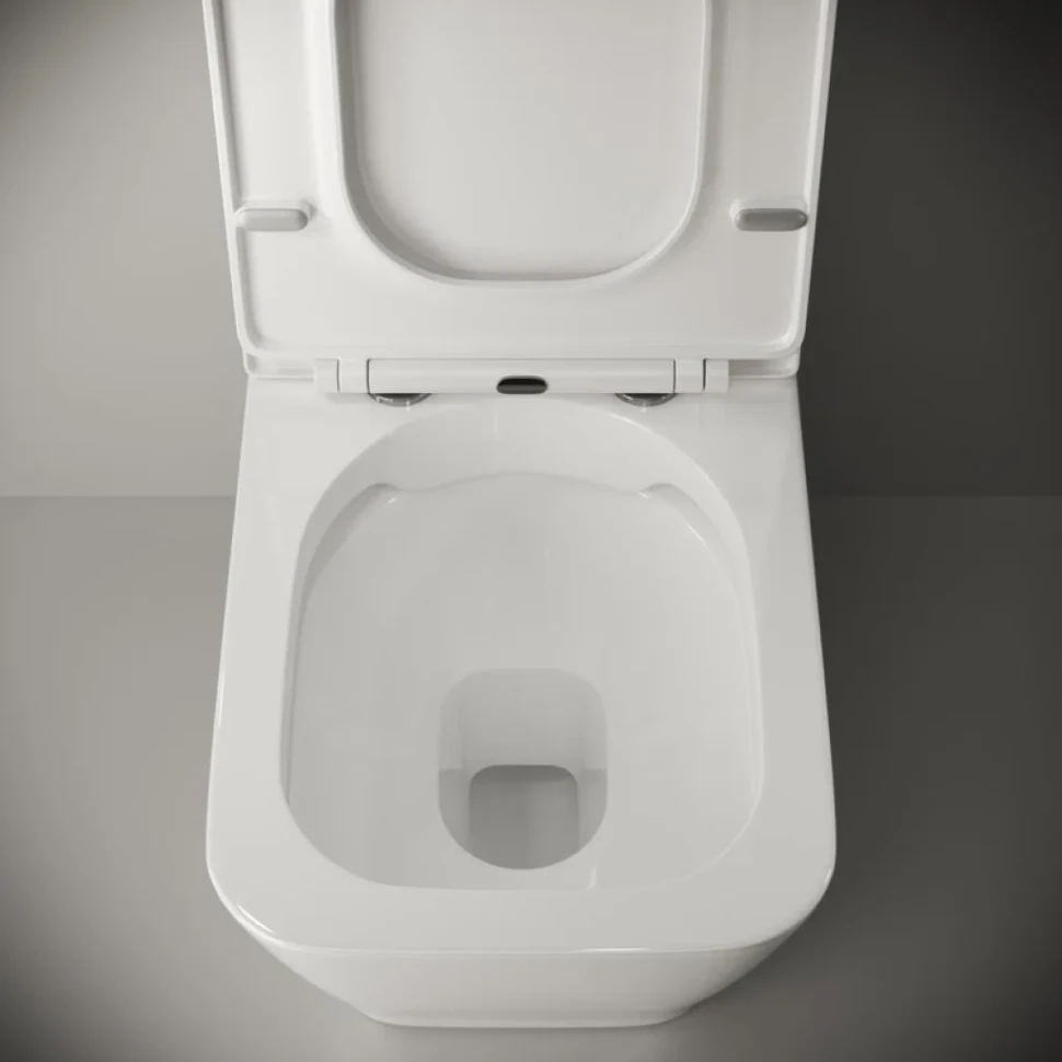 Унитаз-компакт напольный Ceramicanova Cubic CN1803 с микролифтом, безободковый