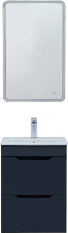 Мебель для ванной комнаты Aquanet Практика 50 2 ящика, маренго