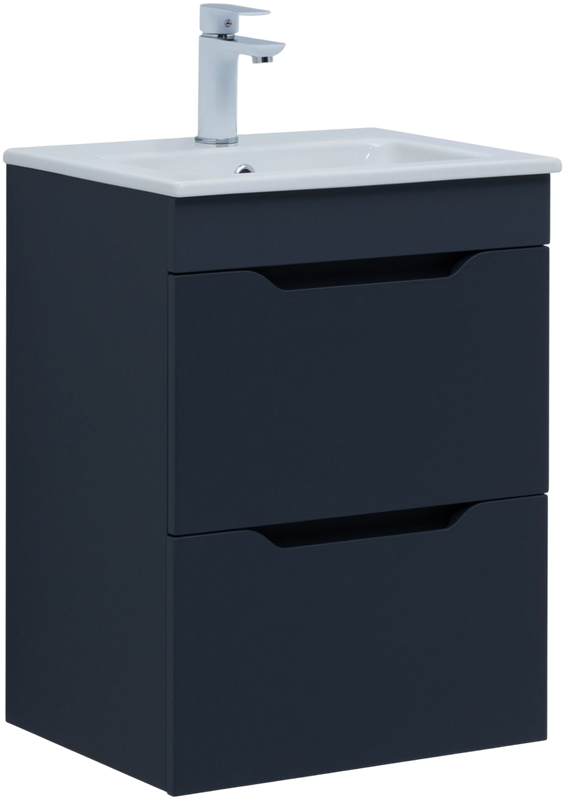 Мебель для ванной комнаты Aquanet Практика 50 2 ящика, маренго