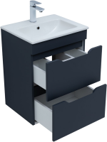 Мебель для ванной комнаты Aquanet Практика 50 2 ящика, маренго