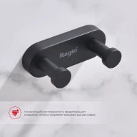 Крючок для ванной комнаты Raglo R300.052.06, черный Крючок для ванной комнаты Raglo R300.052.06, черный