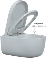 Унитаз подвесной Berges Ego XL Rimless 082124 с микролифтом