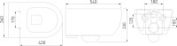 Унитаз подвесной Berges Ego XL Rimless 082124 с микролифтом