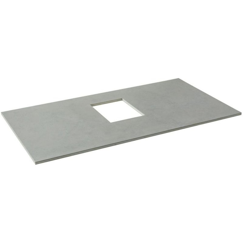 Мебель для ванной комнаты Allen Brau Infinity 85 1+1, подвесная, олива матовый, столешница графит