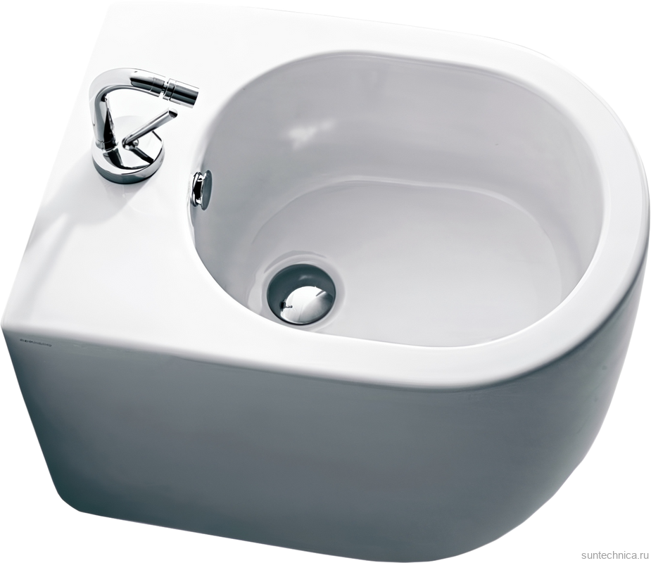 Биде напольное Kerasan Flo 312001 с креплениями