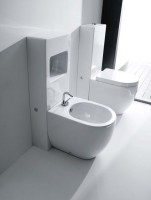 Биде напольное Kerasan Flo 312001 с креплениями