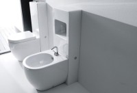 Биде напольное Kerasan Flo 312001 с креплениями