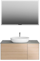 Мебель для ванной комнаты KERAMA MARAZZI Plaza Modern 120 с тремя ящиками, дуб виченца