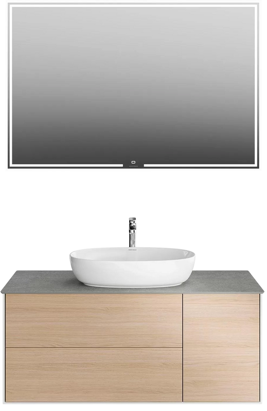 Мебель для ванной комнаты KERAMA MARAZZI Plaza Modern 120 с тремя ящиками, дуб виченца