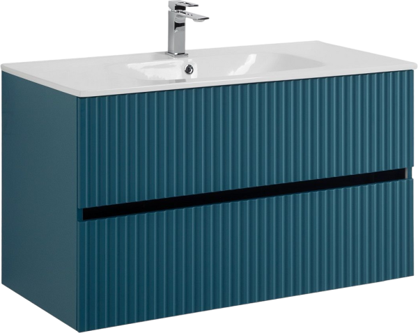 Тумба под раковину Art&Max Torino 100 подвесная, аквамарин