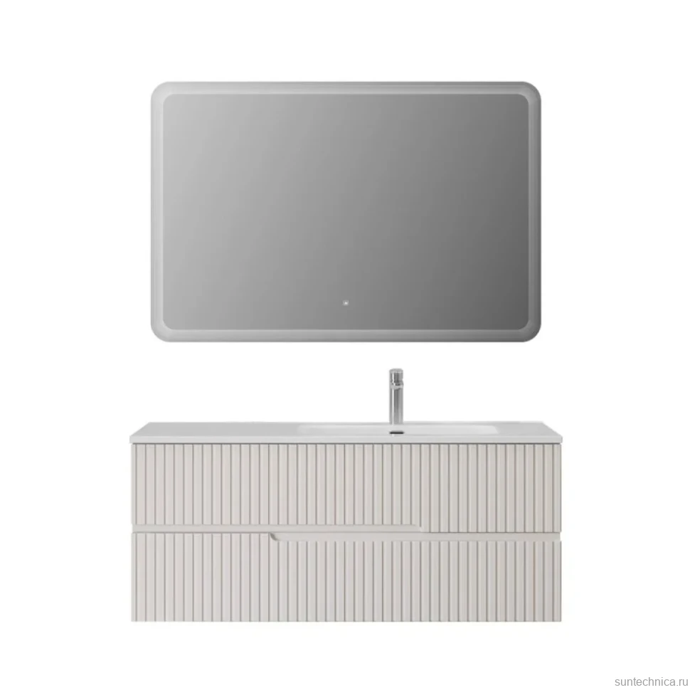 Мебель для ванной комнаты Cezares Duet 120 R bianco lucido, раковина белая CZR-8095-120-R
