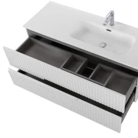 Мебель для ванной комнаты Cezares Duet 120 R bianco lucido, раковина белая CZR-8095-120-R