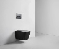 Унитаз подвесной BOND Cube F04-108 безободковый, с микролифтом, черный