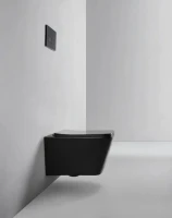 Унитаз подвесной BOND Cube F04-108 безободковый, с микролифтом, черный