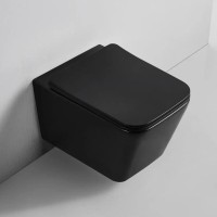 Унитаз подвесной BOND Cube F04-108 безободковый, с микролифтом, черный