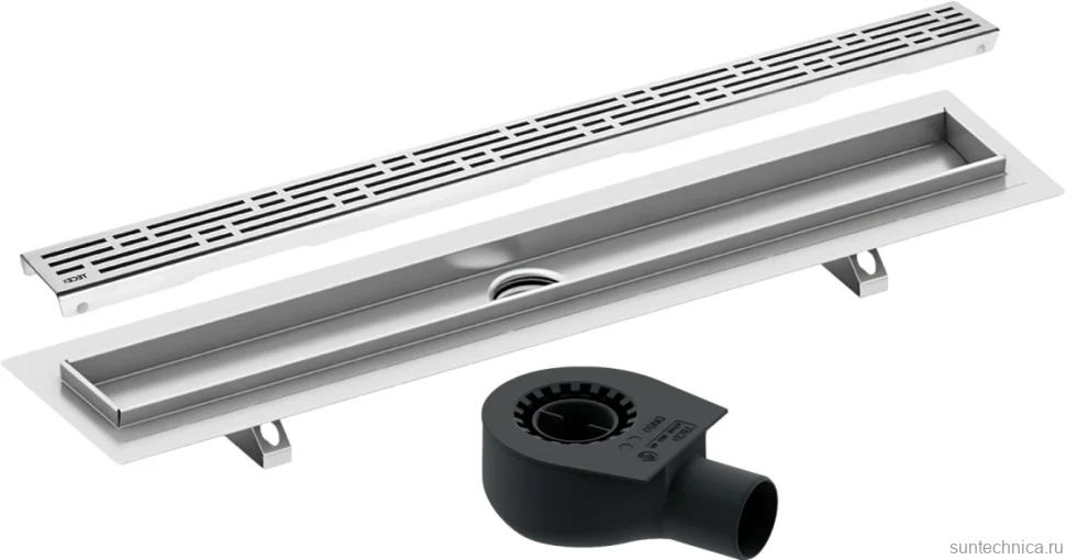 Душевой трап (лоток) TECE Drainline TECEdrainline 120 см с решеткой и сифоном