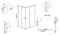 Душевой уголок Veconi Rovigo RV-14 120x80