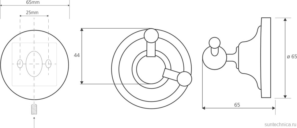 Набор Дозатор Bemeta Retro 144109017 бронза + Полотенцедержатель + Крючок