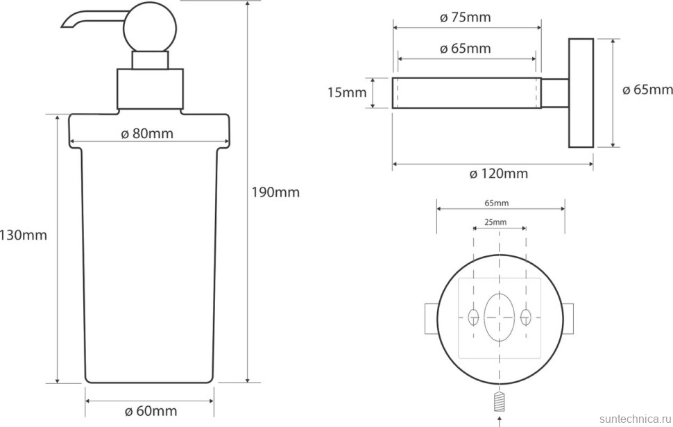 Набор Дозатор Bemeta Retro 144109017 бронза + Полотенцедержатель + Крючок