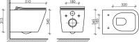Унитаз подвесной Ceramicanova Metric CN3007MB