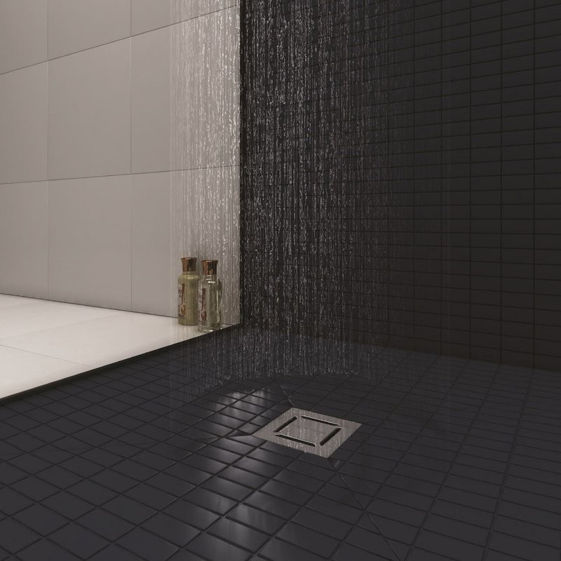 Душевой трап Berges Zentrum Norma 090462 10x10 см, матовый хром