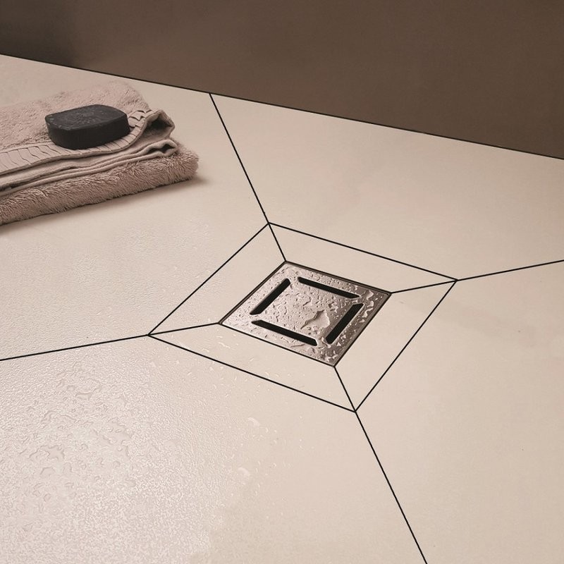 Душевой трап Berges Zentrum Norma 090462 10x10 см, матовый хром