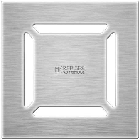 Душевой трап Berges Zentrum Norma 090462 10x10 см, матовый хром