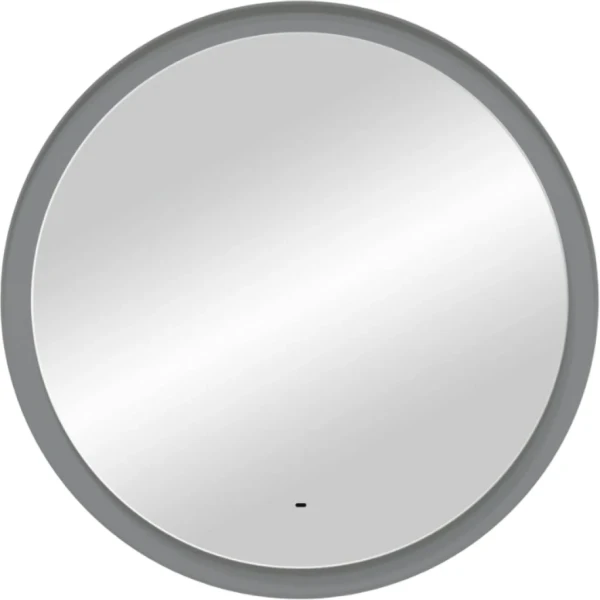 Зеркало круглое Art&Max Napoli AM-Nap-1000-DS-F-Grey 100х100 серое матовое, с LED-подсветкой, 6000k