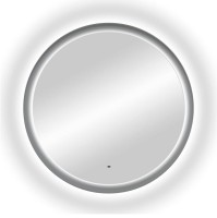 Зеркало круглое Art&Max Napoli AM-Nap-1000-DS-F-Grey 100х100 серое матовое, с LED-подсветкой, 6000k