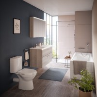 Унитаз-компакт напольный Norm Fit 9844B099-7203 с микролифтом