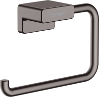 Держатель туалетной бумаги Hansgrohe AddStoris 41771340 шлифованный черный хром