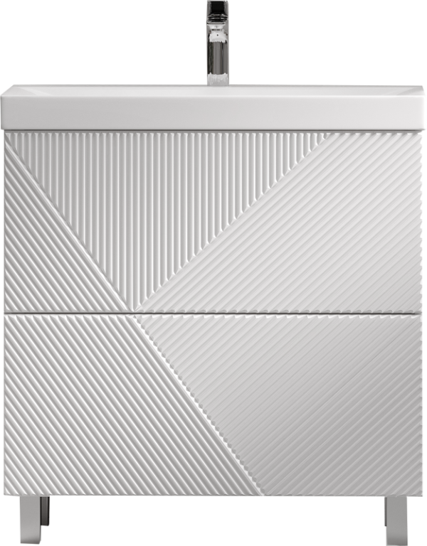 Тумба под раковину Velvex Edge 80.2Y напольная, белая