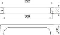 Поручень Keuco Edition 11 107030000 бронза шлифованная Поручень Keuco Edition 11 107030000 бронза шлифованная