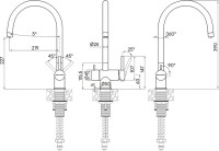Смеситель для кухни Paulmark Heller He213218-418 черный металлик