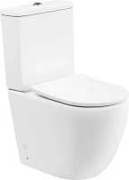 Унитаз-компакт напольный BelBagno Amanda BB051CPR безободковый, крышка BB2031SC с микролифтом, бачок BB051T
