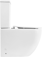 Унитаз-компакт напольный BelBagno Amanda BB051CPR безободковый, крышка BB2031SC с микролифтом, бачок BB051T