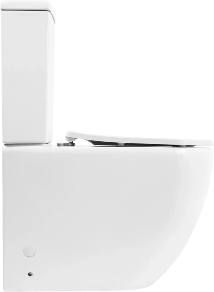 Унитаз-компакт напольный BelBagno Amanda BB051CPR безободковый, крышка BB2031SC с микролифтом, бачок BB051T