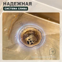 Кухонная мойка Splenka S701.5050.03, золотой сатин Кухонная мойка Splenka S701.5050.03, золотой сатин