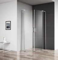 Душевой уголок Cezares Slider R 2 80/90 C Cr профиль хром, стекло прозрачное