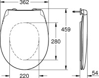 Унитаз-компакт напольный Grohe Bau Ceramic 39349000 безободковый, бачок 39436000