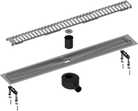 Душевой трап (лоток) Timo Drain Systems DS230107/01 700 вставка lines, сатин