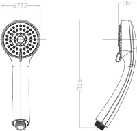 Душевая лейка Milardo 0403F76M18