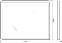 Мебель для ванной комнаты Cezares Molveno 46 100 ossido, с раковиной Cezares CZR-MIL-100-LVB