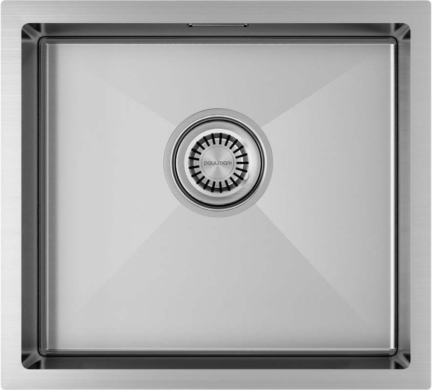 Комплект Мойка Paulmark Aller PM904444-BS брашированная нержавеющая сталь + Смеситель Heller He213218-SS нержавеющая сталь + Измельчитель Bort Titan 5000